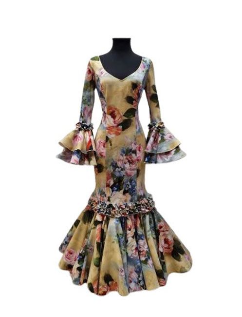 Taille 44. Taille 44. Robe Flamenco. Mod. Pasión Amarillo